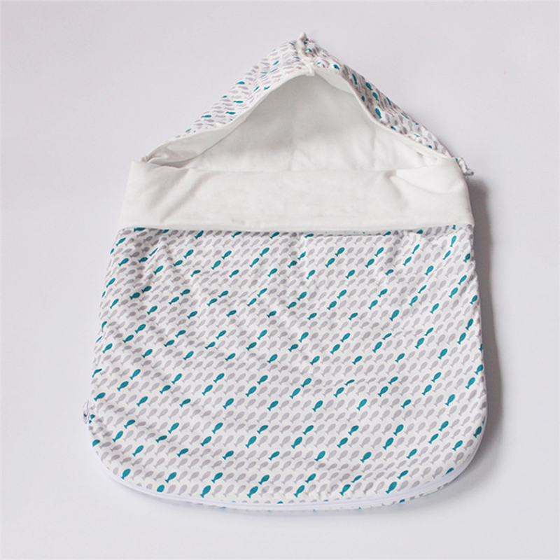 Manufacture super soft cotton breathable muslin newborn baby winter warm swaddle bag blanket