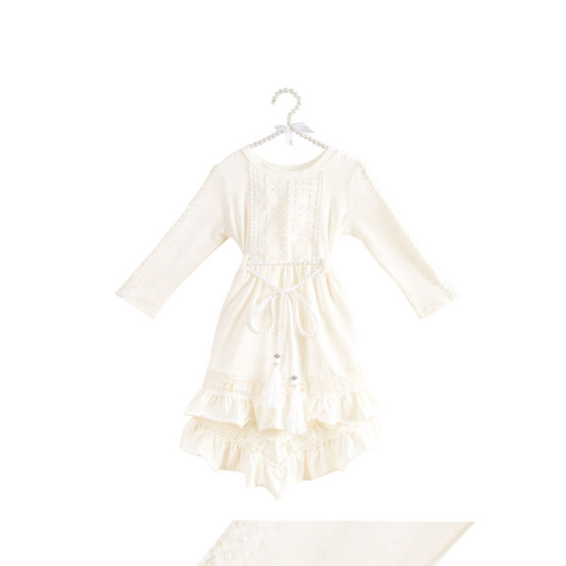 Wholesale New Design Lace Little Girl High Low Dresses