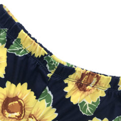 Baby Ruffle Bell Bottom Sunflower Pants For 0-8 Years Girls