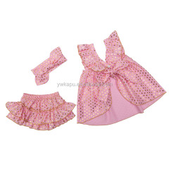 New Design Children Casual Sleeveless Clothing Set Girls Outfit Clothes