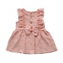 Pink summer cotton toddler children baby girl wear  causal dress