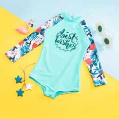 2021 summer new teen swimwear kids hollow front tie fruit bikini