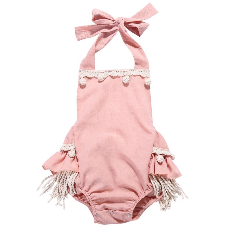 morden comfortable exquisite  baby fringe romper