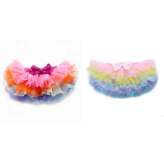Manufacturer infant multicolor starry bow easter princess baby tutu skirts girl