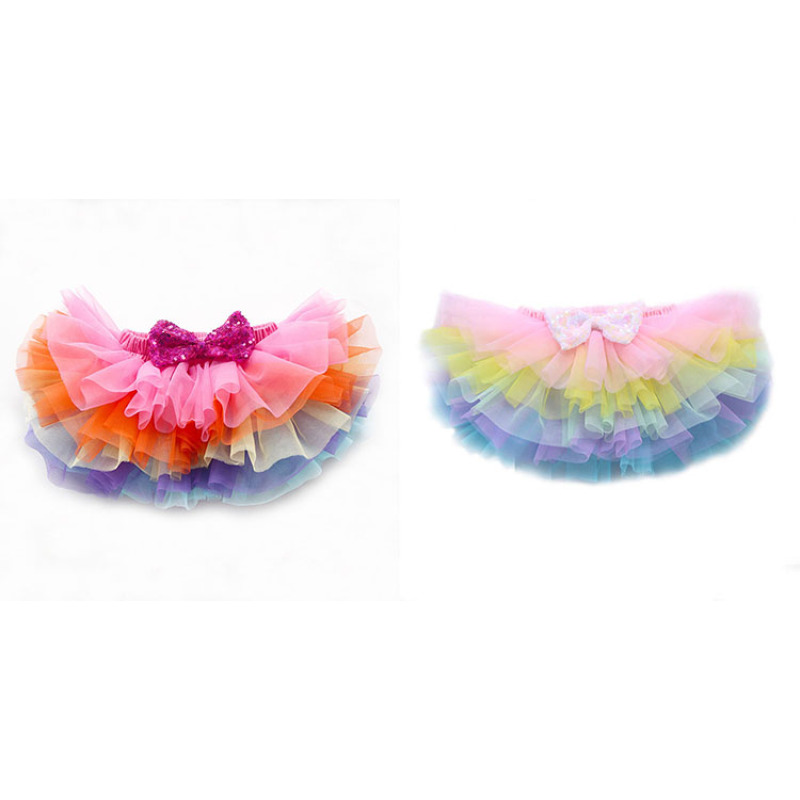 Manufacturer infant multicolor starry bow easter princess baby tutu skirts girl