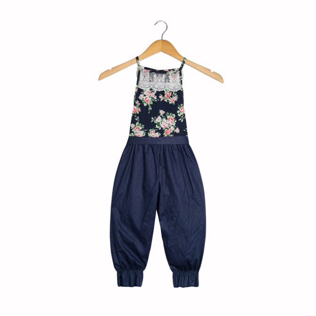 Great design  cotton baby clothes lace floral baby girl comfortable rompers jumpsuit
