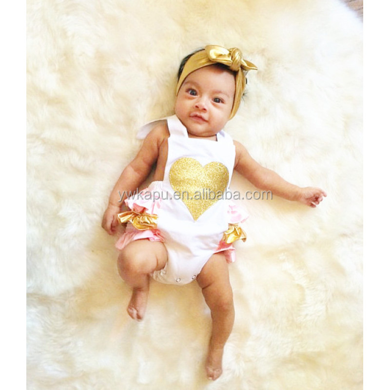 Factory direct sale wholesale kids romper smocked romper ruffle bubble baby romper
