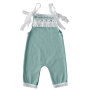 2020 fall ribbed cotton lace long newborn baby pants romper photograph clothes
