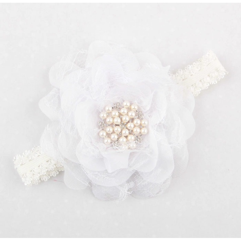 Baby Accessories Elastic Flower Headband for Baby Girls