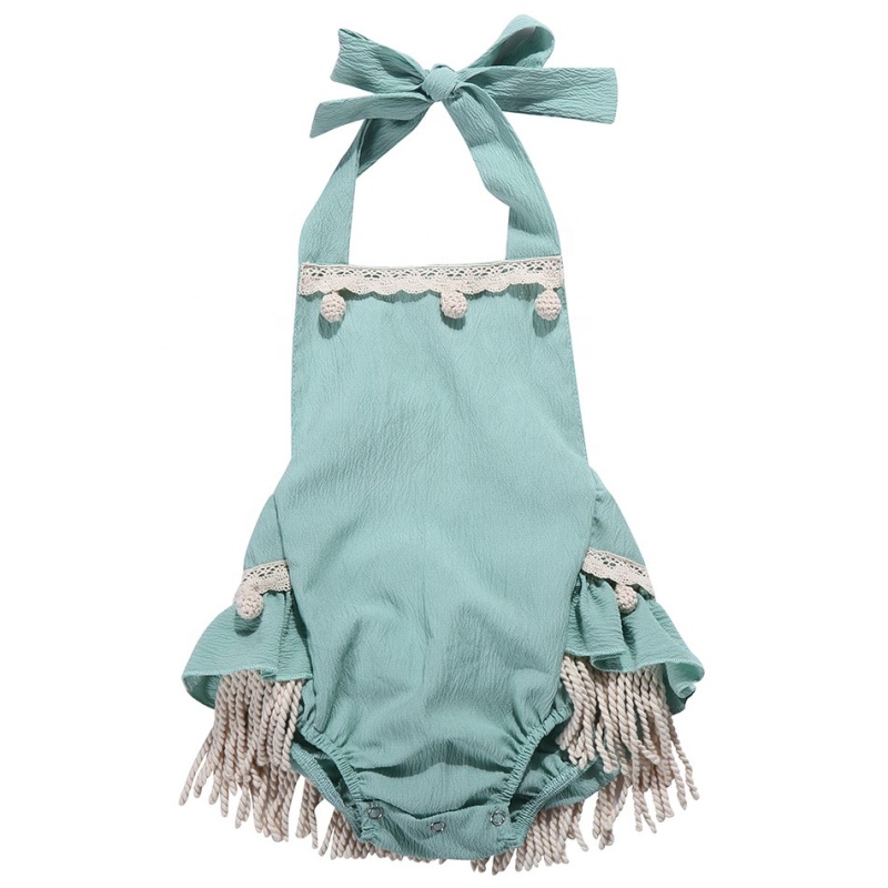 morden comfortable exquisite  baby fringe romper