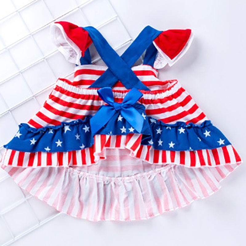 USA new arrival cheap price 4th of July baby girl outfits boutique clothing