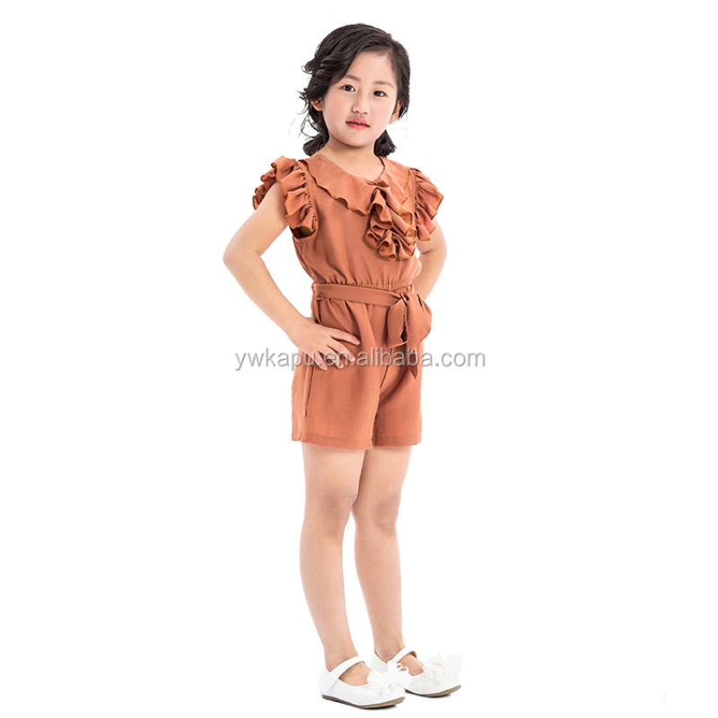 Newest style children's clothing sets Falbala girl romper one piece jumpsuit