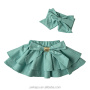 Wholesale Polka Dot Fashion Mini Skirt Headband Set For Girls