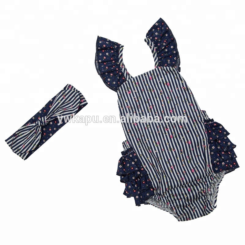 Hot selling soft cotton newborn seaside bella romper high quality cheap infant outfits