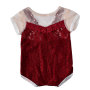 Newborn Flower Lace Romper Infant Baby Girl Ruffled  Short Sleeveless Jumpsuit  clothes