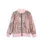 Girl Sequin Jacket Clothing Glitter Dresses Clothes Wholesale Trendy Lovely Ready to Ship European Sleeveless 8-16 Days 1-3 Days
