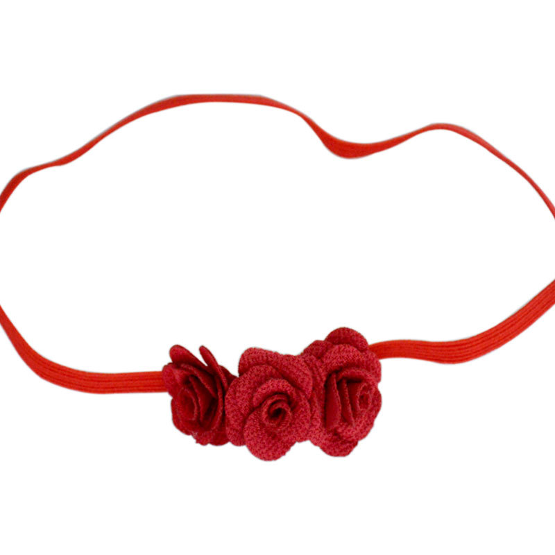 Wholesale  Little Girls Hair Accessories Rose Flower Hair Accessories For Baby Girls