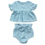Baby Girl Soft Cotton Top With Bloomer Clothing Set 