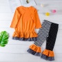 Factory halloween sequins stylish cartoon ruffles long flared pants costume kid