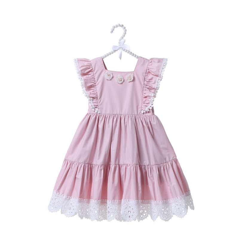 Wholesale Baby Girl Party Flower Boutique Dress 