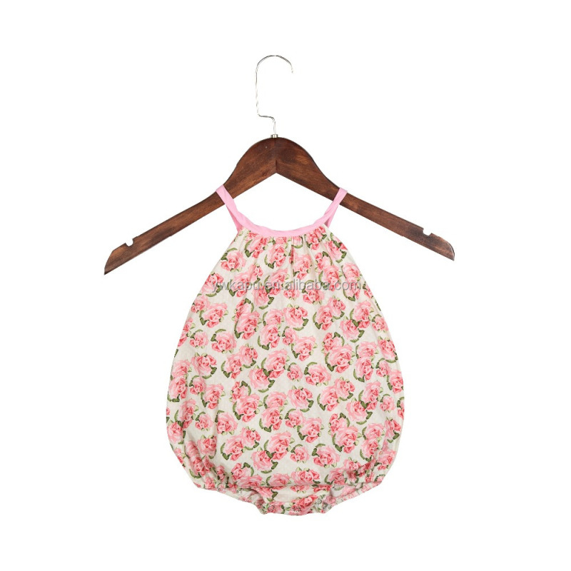 2018 Latest Fashion Design Summer Romper Soft textile Baby Bubble Romper Vintage Smocked Clothing Lovely Smocked Romper