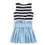 Wholesale Little Girl Denim Dress Baby Cotton Dresses Girls sleeveless Stripes Denim Dress