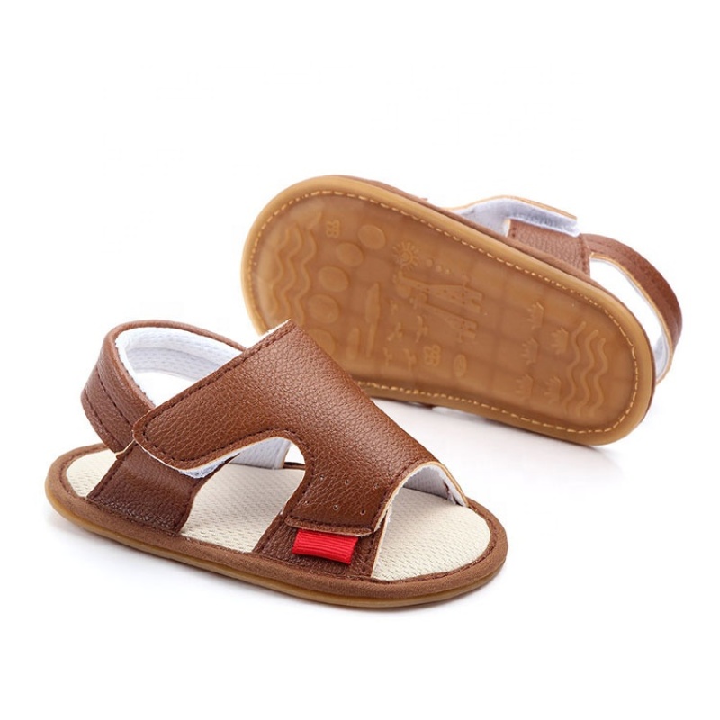 2021 summer baby casual shoes boys full grain leather sandals