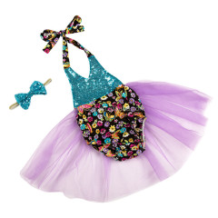 2018 trending products hot selling baby products sequin romper tutu set boutique cute baby party clothes