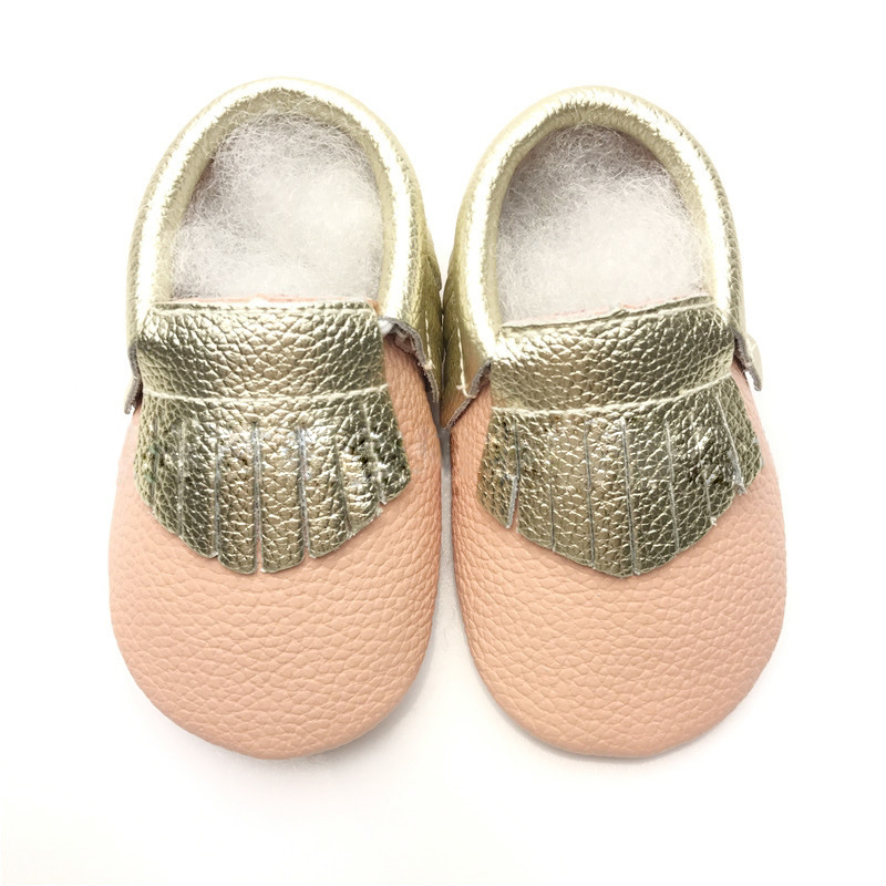 Wholesale  Newborn Handmade  Prewalker Baby Shoes Tassel Color Matching Toddler Shoes For Girl