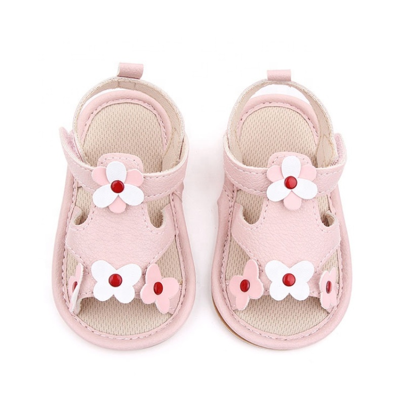 Summer fashionations flower dress custom hollow out baby sandals