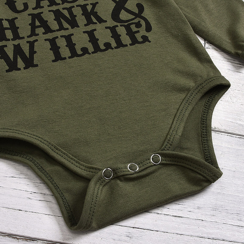 Wholesale Fashionable Girls Letters Printed Long Sleeve Rompers and Leopard Ruffle Pants Set