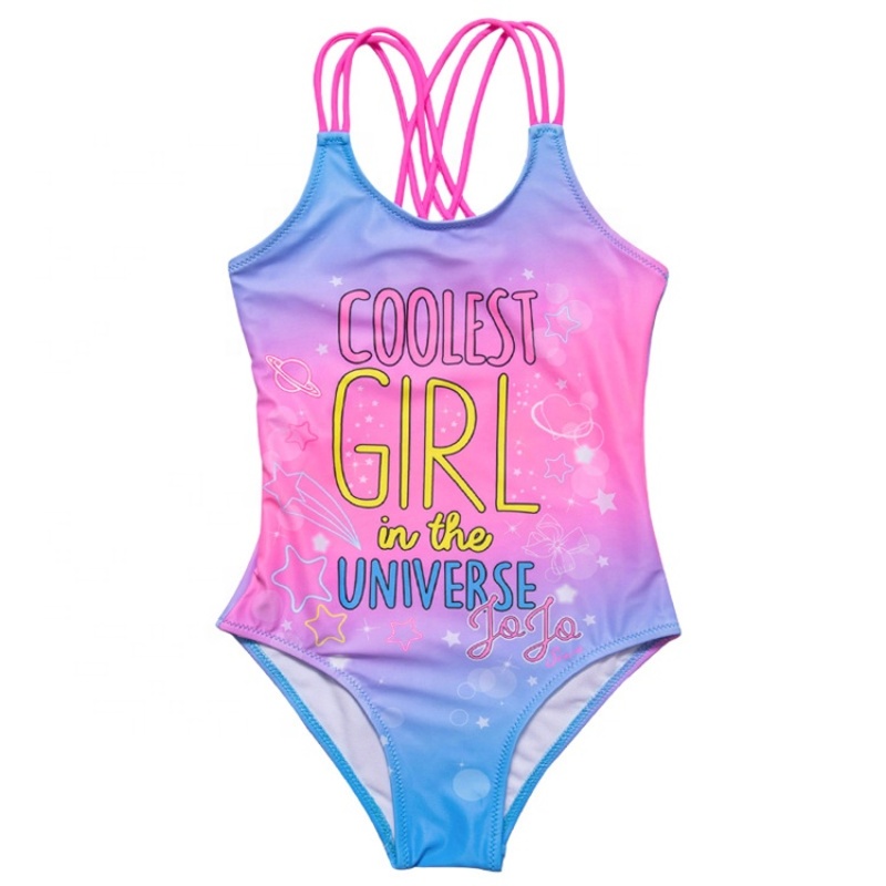 New solid grey swimsuit kids trendy beach wears dress one piece bikini