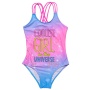 New solid grey swimsuit kids trendy beach wears dress one piece bikini