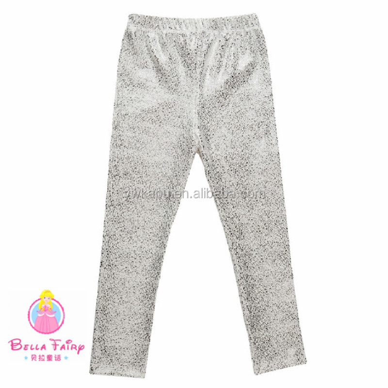 Popular fashion latest shiny leather pants wholesale baby girl leggings