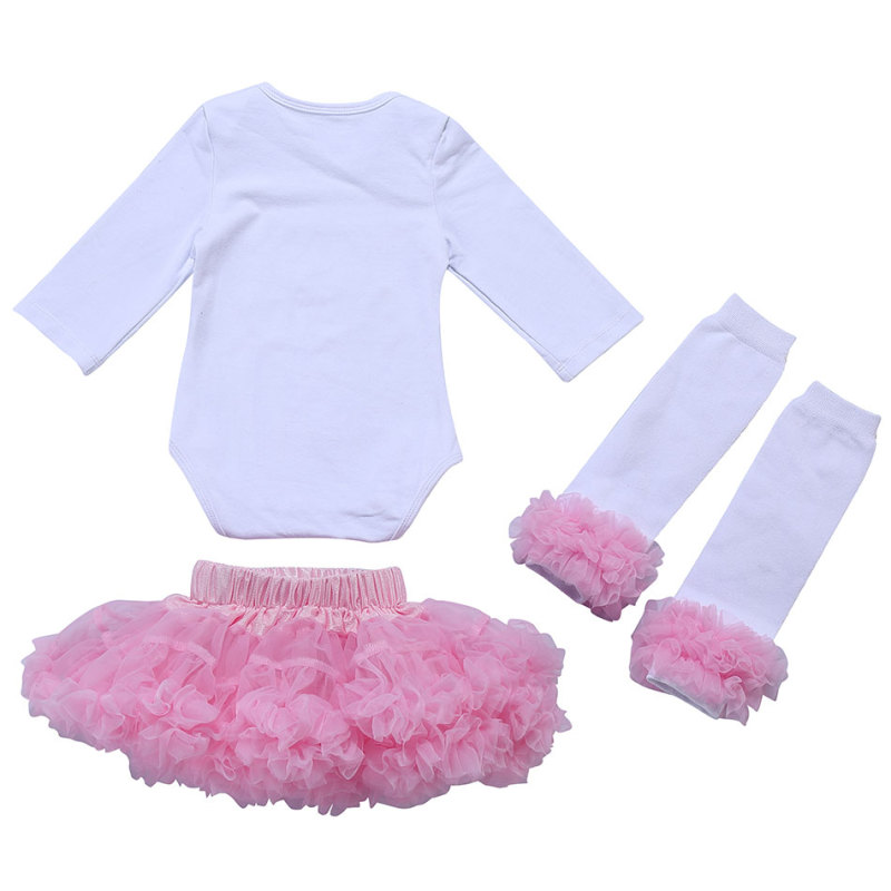 Valentine's Day Girl Pink Pettiskirts With Romper Set