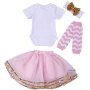 2019 Easter Day Baby Girls Bunny printed Outfit tutu skirt set