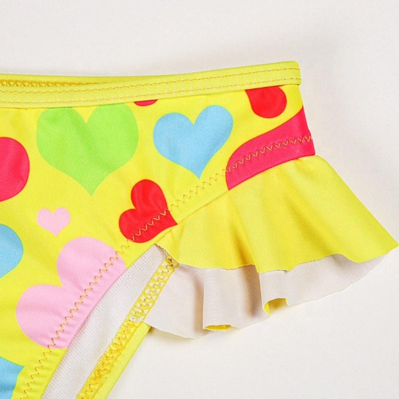 2021 manufacturers sexy yellow sexy  high waist rainbow string bikini oem
