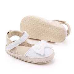 2021 designer cute white flower embroidered baby princess shoes