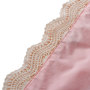 Factory Wholesale Solid Color Print  Laced Soft Cotton Baby Quilt Embroidered  Blanket For Girl