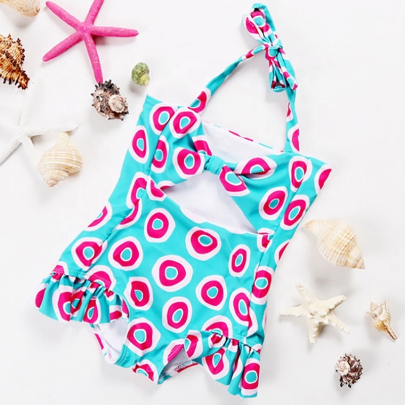 Summer orange one piece swimsuit beachwear dress hollow leopard bikini