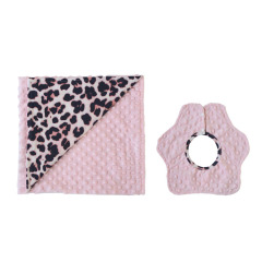 New trend new born safety skin friendly cotton flower blanket gift baby present set