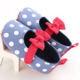 Promotional Fashion Designer 1year Baby Toddlers Girls Polka Dot Shoes for Casual Wear