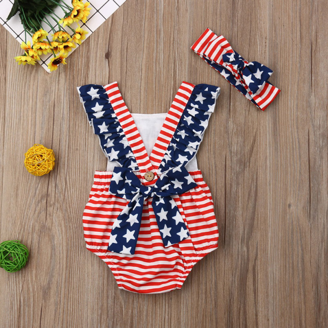 Hot Selling Pretty Fashion Baby Infants Girls Knitted Bodysuit Rompers Set Newborn Winter Summer Boutique Clothing