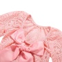new style ribbon big bow lace romper