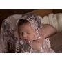 Newborn Photography props Baby Girl Beanie Ribbon Laced Flower  Hat