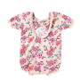 Wholesale custom high quality cheap Floral Cotton Baby Romper & Outfit dress  for spring and summer