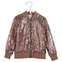 2019 OEM wholesale custom fashion design girl outwear sequin jacket