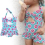 Summer orange one piece swimsuit beachwear dress hollow leopard bikini