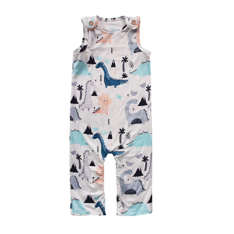 2020 New animal kids cartoon fall clothing toddler long jumpsuit baby boy's romper RTS