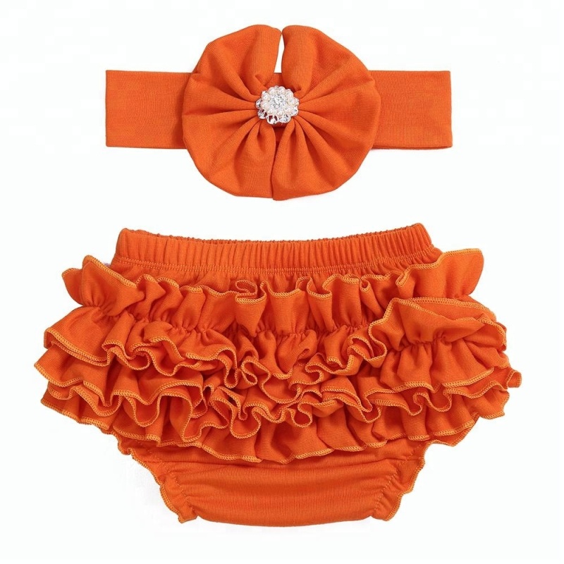 2018 Breathable cotton bloomers for kids wholesale ruffle panties baby bloomers